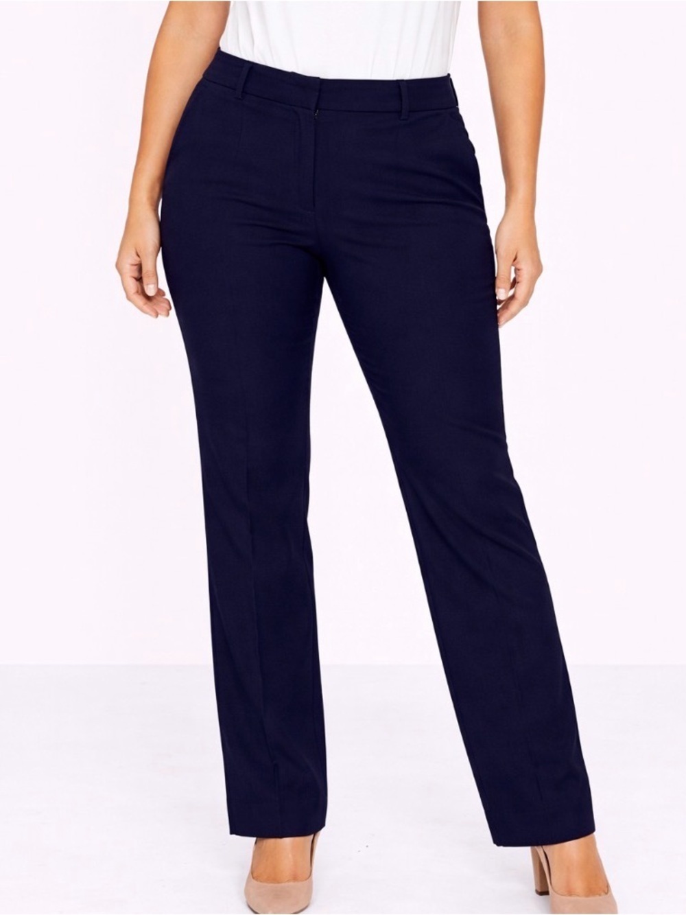 J. Crew pants stretch Black straight leg pants SZ 2R career business